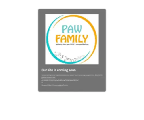 Pawfamily.sg(Paw Family) Screenshot