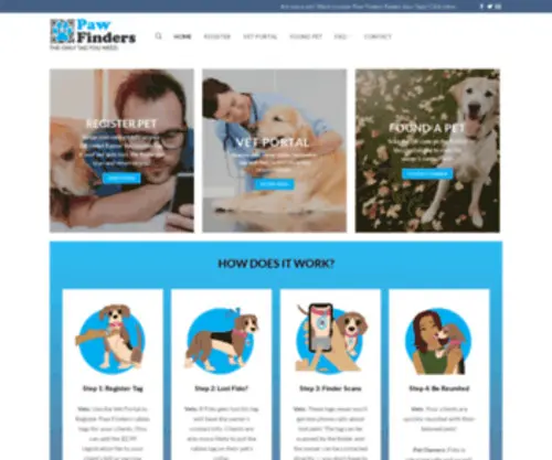 Pawfinders.com(The Only Tag You Need) Screenshot