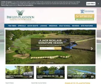 Pawleysplantation.com(Pawleys Plantation Golf & Country Club) Screenshot