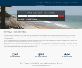 Pawleysvacationrentals.com(Home) Screenshot