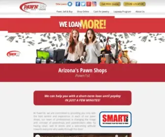 Pawn1ST.com(Pawn Stores in Arizona) Screenshot