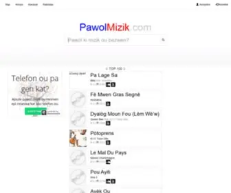 Pawolmizik.com(Tout koze sou mizik) Screenshot