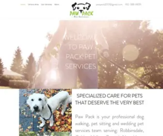 Pawpackpetservices.com(Paw Pack Pet Services) Screenshot