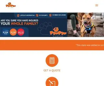 Pawpawpets.co.za(Pet health insurance for your furry loved ones. Get pet health insurance & get that peace of mind) Screenshot