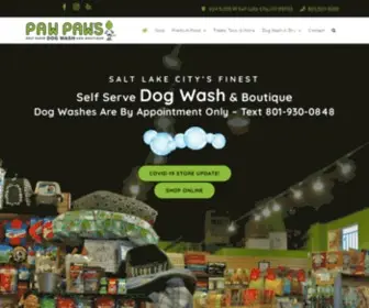 Pawpawsdogwash.com(Paw Paw's Self Serve Dog Wash & Boutique in Salt Lake City) Screenshot