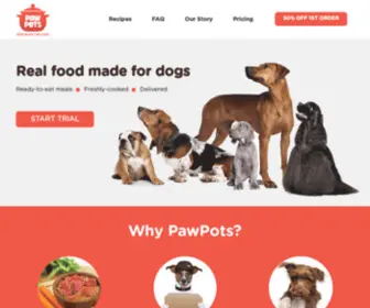 Pawpots.com(Give back the love) Screenshot