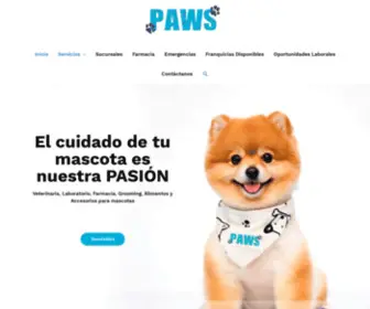 Paws.com.gt(PAWS VETERINARIA) Screenshot