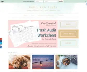 Pawsandpines.com(Simple eco) Screenshot
