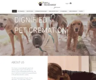 Pawsandremember.com(Paws and Remember) Screenshot