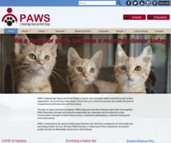 Pawsbink.org(PAWS of Bainbridge Island and North Kitsap) Screenshot