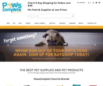 Pawscomplete.com(Create an Ecommerce Website and Sell Online) Screenshot