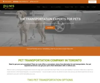 Pawsenroute.com(Pet Transportation Company GTA) Screenshot