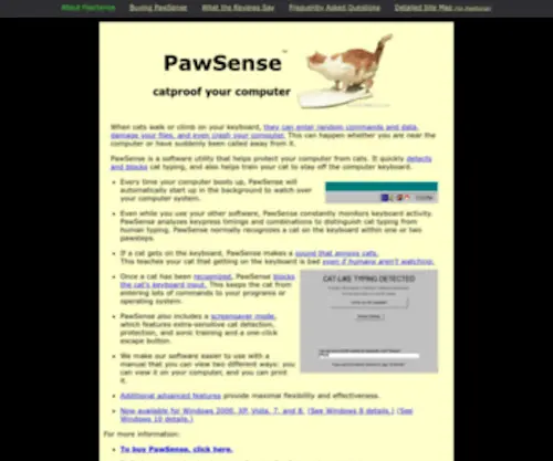 Pawsense.com(Pawsense) Screenshot