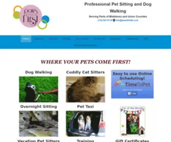 Pawsfirstllc.com(Dog trainer) Screenshot