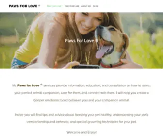 Pawsforlove.org(Paws) Screenshot