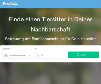 Pawshake.de(Hundesitter) Screenshot