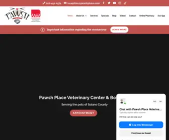 Pawshplace.com(Pawsh Place Veterinary Center and Boutique) Screenshot