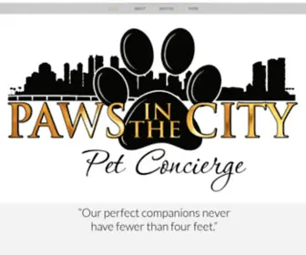 Pawsinthecityllc.com(Best Dog walking) Screenshot