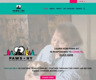 Pawsny.org(PAWS NY) Screenshot