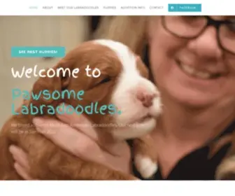 Pawsomelabradoodles.com(Official Australian Labradoodle Breeder in Arizona) Screenshot