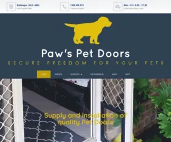 Pawspetdoors.com.au(Secure Freedom for your Pets) Screenshot