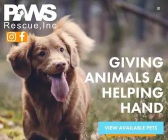 Pawsrescueinc.com(Paws Rescue) Screenshot