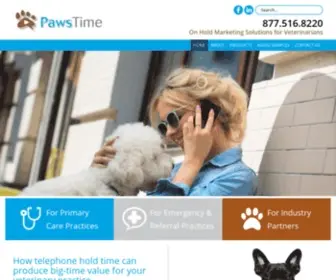 Pawstime.com(PawsTime creates messages on hold for veterinarians) Screenshot