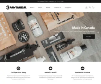 Pawtanical.com(Natural Pet Products Made in Canada) Screenshot