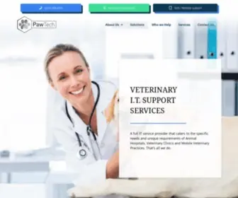 Pawtech.co(A full IT service provider) Screenshot