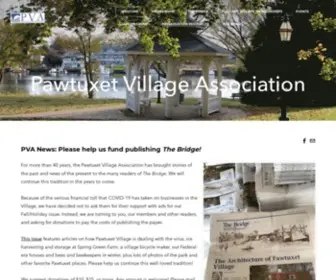 Pawtuxetvillageassociation.org(The Pawtuxet Village Association (PVA) is a non) Screenshot