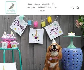 Pawtybox.com(Dog Birthday Party and Gotcha Day Accessories and Decor) Screenshot