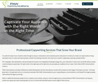 Pawwcommunications.com(Copywriting Services to Grow your Brand) Screenshot