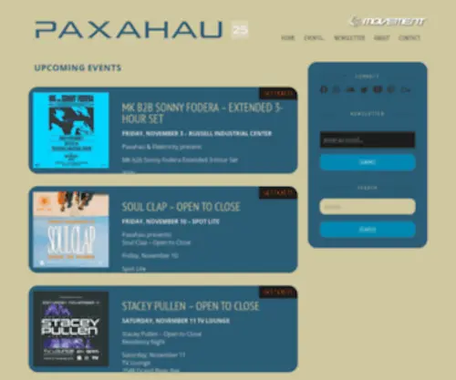 Paxahau.com(Change the channel) Screenshot