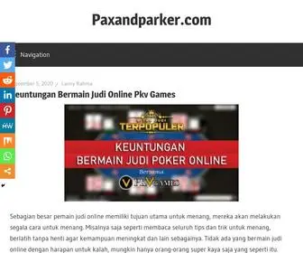 Paxandparker.com(Paxandparker) Screenshot