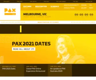 Paxaustralia.com.au(PAX Aus) Screenshot