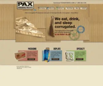 Paxbox.com(Custom Cardboard Boxes) Screenshot
