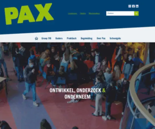 Paxchristicollege.nl(Pax Christi College Druten) Screenshot