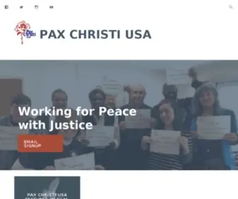 Paxchristiusa.org(Pax Christi USA) Screenshot