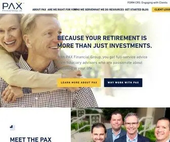 Paxfinancialgroup.com(Full Service Financial Planning l PAX Financial Group) Screenshot