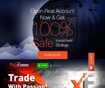 Paxforex.com(Forex broker from traders to traders) Screenshot