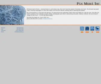 Paxmedia.ca(Pax Media Inc) Screenshot