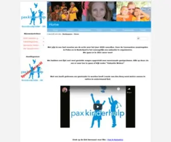 Paxnopurk.nl(Pax kinderhulp Noordoostpolder) Screenshot