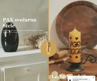 Pax.si(PAX svečarna Stele) Screenshot