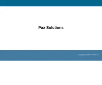 Paxsolutions.io(Pax Solutions LLC) Screenshot