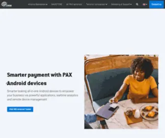 Paxtechnology.com(PAX Technology) Screenshot