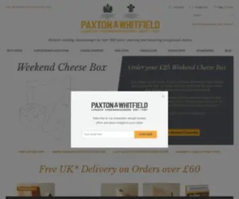Paxtonandwhitfield.co.uk(Artisan Cheese) Screenshot