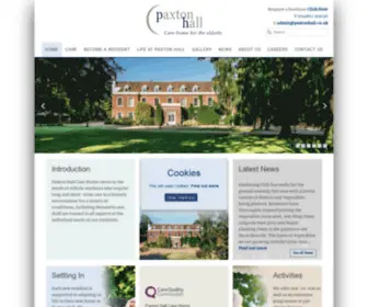 Paxtonhall.co.uk(Paxton Hall) Screenshot