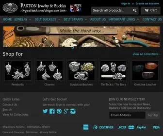 Paxtonjewelry.com(Paxton Jewelry & Buckles Handmade Sterling Silver Jewelry Belt Buckles) Screenshot