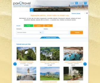 Paxtravel.sk(Poznávacie zájazdy) Screenshot