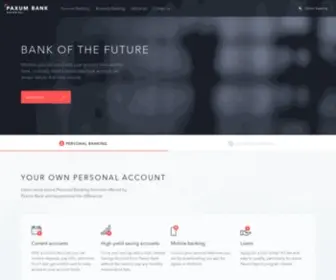 Paxumbank.com(PAXUM BANK LIMITED) Screenshot